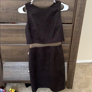 Bailey 44 black suede dress